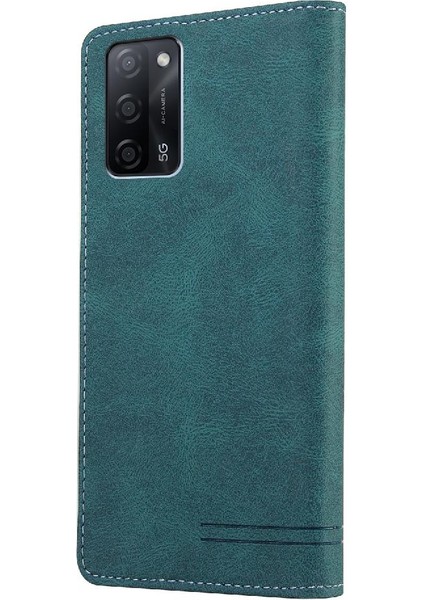 Oppo Oppo 5g Premium Deri Iki Kart Yuvaları Kickstand Premium Için Kılıf (Yurt Dışından)