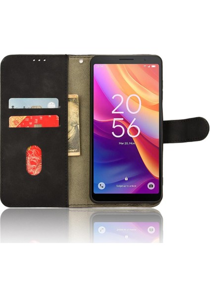 Kart Tutucu Kickstand ile Tcl 501 Deri Folio Flip Case Için Kılıf (Yurt Dışından) indirimleri