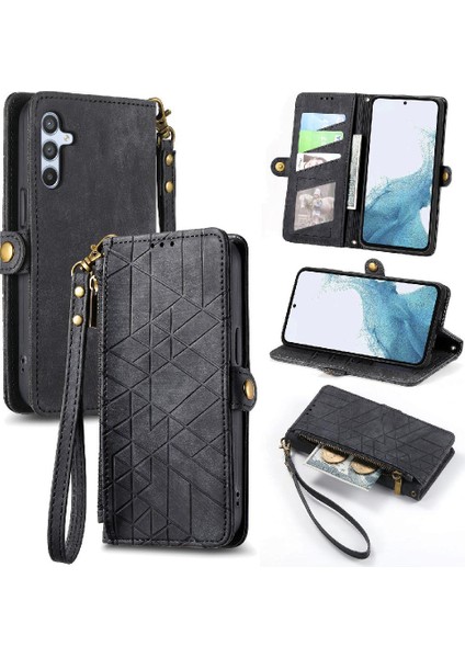 Samsung Galaxy A54 5g Için Flip Case Basit Iş Deri Kılıf Flip (Yurt Dışından)