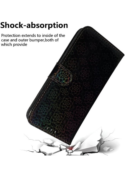 Tecno Spark 20 Pro Artı 4g Glitter Renkli Kart Yuvası Cüzdan Pu Için Kılıf (Yurt Dışından)