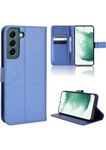 Samsung Galaxy S22 Artı Kickstand Kart Tutucu Manyetik Cüzdan (Yurt Dışından)
