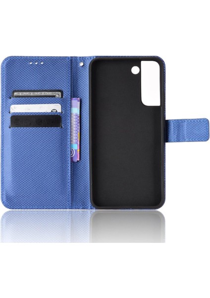 Samsung Galaxy S22 Artı Kickstand Kart Tutucu Manyetik Cüzdan (Yurt Dışından)