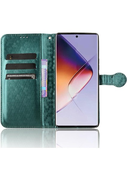 Infinix Not 40 Pro 5g Deri Cüzdan Kapak Için Kılıf Geometrik Desen (Yurt Dışından)