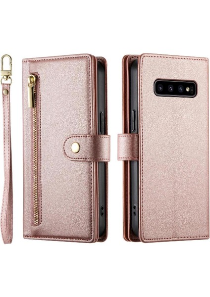 Samsung Galaxy S10 Çok Fonksiyonlu Cüzdan Iş Standı Için Flip Case (Yurt Dışından) fiyatları