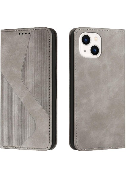 IPhone 14 Için Kılıf Artı Folio Kapak Cüzdan Kickstand Pu Deri Manyetik (Yurt Dışından)