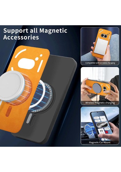 Nothing Flip Case Telefon 2A Magsafe Araç Mounts Kablosuz Şarj Ince (Yurt Dışından) fırsatları