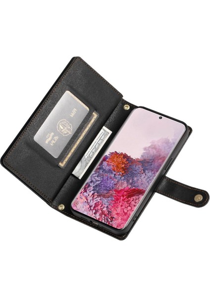 Samsung Galaxy S20 Çok Fonksiyonlu Standı Crossbody Kayışı Için Flip Case (Yurt Dışından)