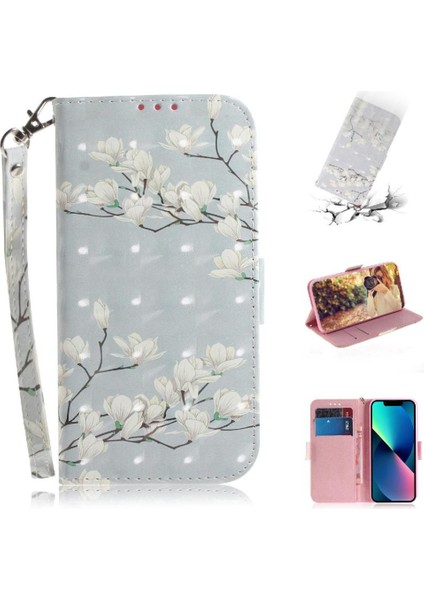 IPhone 11 Pro Max Cüzdan Kart Yuvaları Pu Için 3D Boyalı Koruyucu Kılıf (Yurt Dışından)