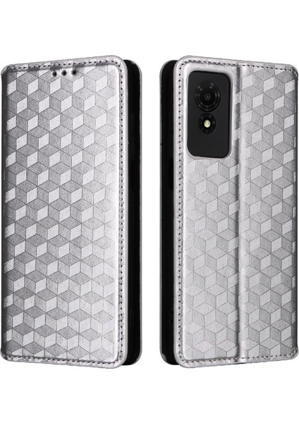 Tcl 501 4g Pu Deri Manyetik Kapatma 3D Desen Cüzdan Kartı Için Kılıf (Yurt Dışından)