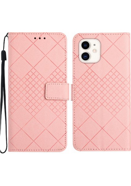 IPhone 11 Için Flip Case Elmas Kabartmalı Cüzdan Pu Deri Manyetik Kapak (Yurt Dışından)