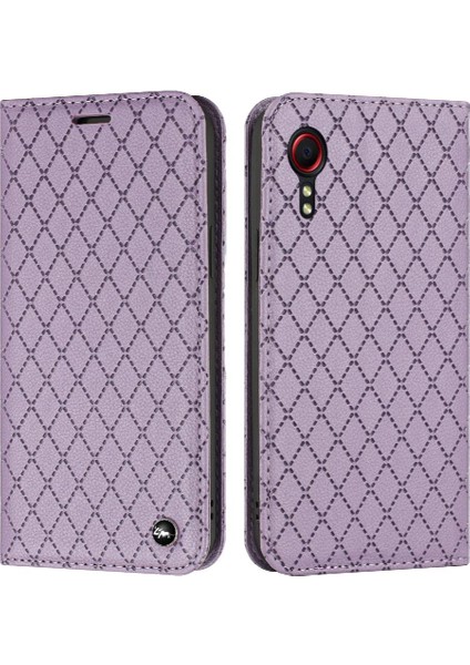 Samsung Galaxy Xcover 5 Cüzdan Iş Manyetik Kabuk Kart Yuvaları Için Kılıf (Yurt Dışından)