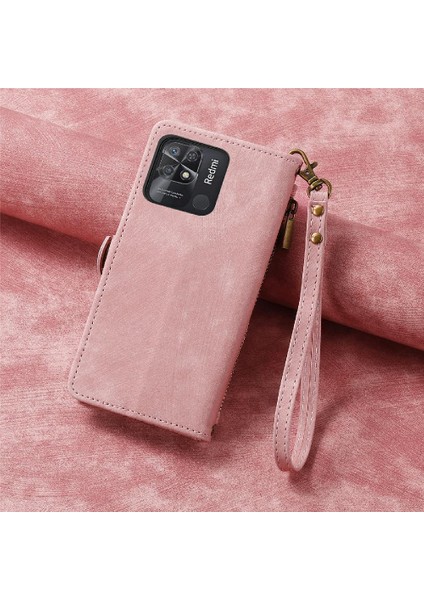 GX Boutique Xiaomi Redmi 10C Deri Kılıf Için Flip Case Darbeye Basit Iş (Yurt Dışından)