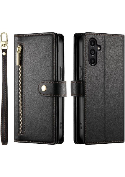 GX Boutique Samsung Galaxy A14 Için Flip Case 4g/5g Iş Cüzdan Standı Crossbody (Yurt Dışından)