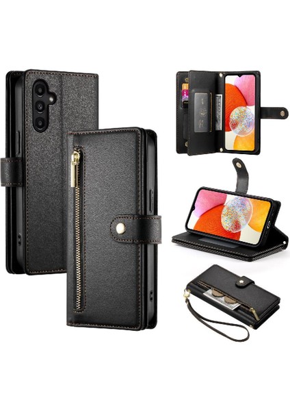 GX Boutique Samsung Galaxy A14 Için Flip Case 4g/5g Iş Cüzdan Standı Crossbody (Yurt Dışından)