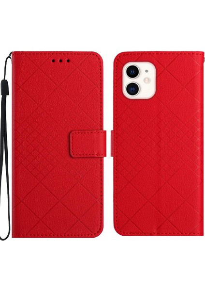 IPhone 11 Için Flip Case Elmas Kabartmalı Cüzdan Pu Deri Manyetik Kapak (Yurt Dışından)