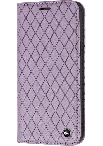 IPhone 14 Için Kılıf Pro Max Kartvizit Yuvaları Tutucu Cüzdan Manyetik Kapak (Yurt Dışından)