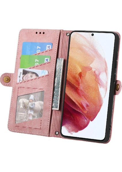 Samsung Galaxy S21 Artı Deri Kılıf Cüzdan Basit Iş Için Flip Case (Yurt Dışından) indirimleri