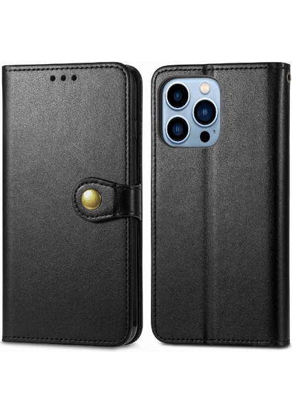 IPhone 13 Için Kılıf Pro Moda Tasarım Kapak Çevirin Cüzdan Fonksiyonu Deri (Yurt Dışından)
