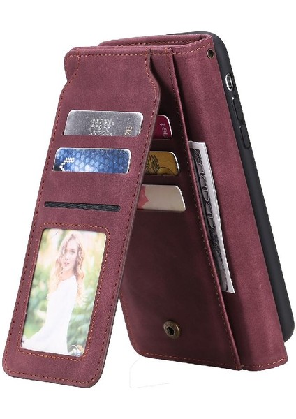 IPhone 14 Için Kılıf Artı Cüzdan Flip Folio Bileklik Pu Deri Manyetik (Yurt Dışından)