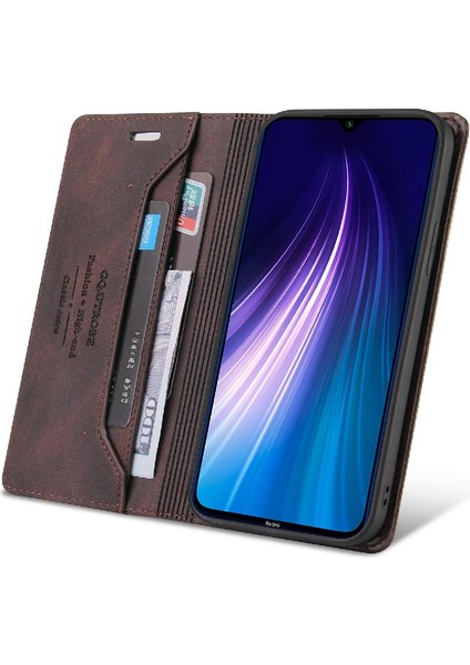 Xıaomı Redmi Not 8 Için Kılıf Kickstand Premium Deri Iki Kart Yuvaları (Yurt Dışından) fırsatları