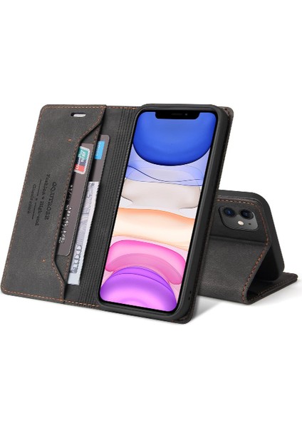 IPhone 11 Için Kılıf Premium Deri Premium Deri Kickstand Iki Kart (Yurt Dışından) fiyatları