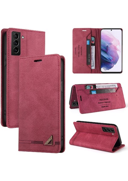 Samsung Galaxy S22 Artı Kickstand Iki Kart Yuvaları Premium Deri (Yurt Dışından)