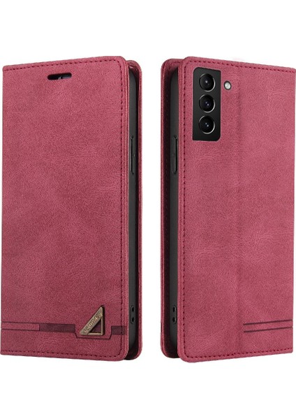 Samsung Galaxy S22 Artı Kickstand Iki Kart Yuvaları Premium Deri (Yurt Dışından)