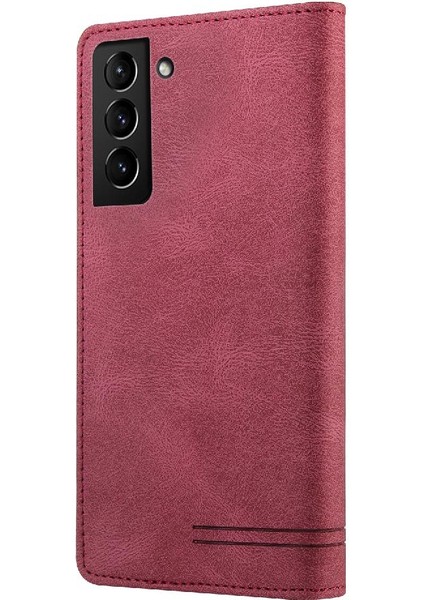 Samsung Galaxy S22 Artı Kickstand Iki Kart Yuvaları Premium Deri (Yurt Dışından)