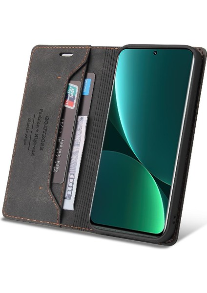 Xiaomi 12 Için Kılıf Pro Kickstand Premium Deri Iki Kart Yuvaları Prim (Yurt Dışından) indirimleri