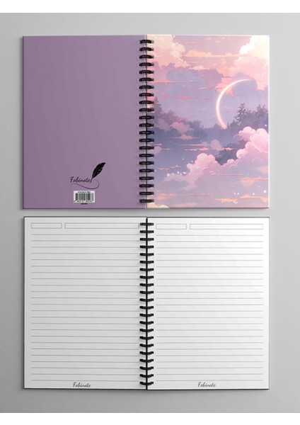 Spiralli Okul Defteri 80 Yaprak (1 Adet) - A5 Boy Çizgili Defter (Magicset-Spacious)