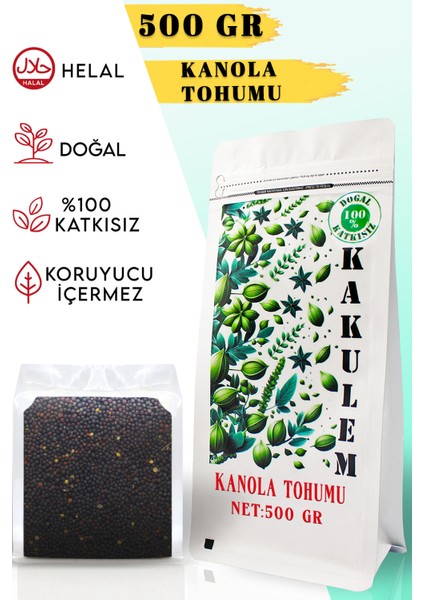 Sertifikalı Kanola Rapiska Tohumu Kuş Yemi 500 gr