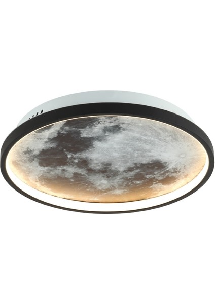 Balbano Siyah Ledli Plafonyer Avize 3000K 20W