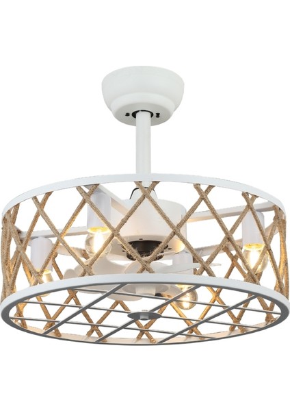 Vantone 02 Beyaz 4'lü Plafonyer Pervaneli Avize