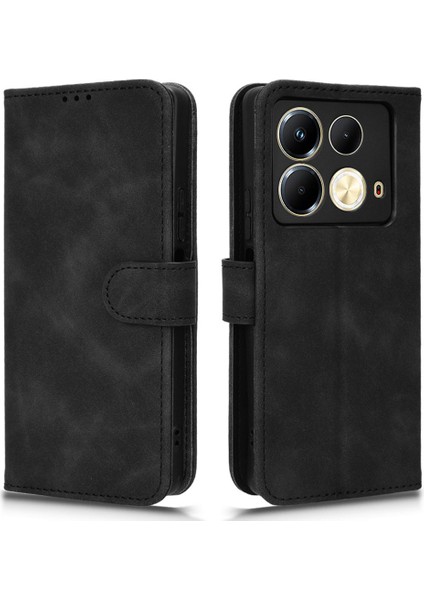 Infinix Note 40 Pu Deri Cilt Dokunmatik Katlanır Stand Telefon Kapağı (Yurt Dışından)