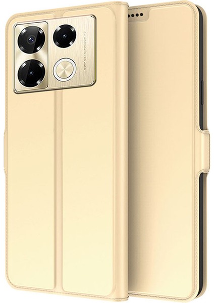 Infinix Note 40 Pro Plus Pu Deri Kart Yuvaları Telefon Kapağı (Yurt Dışından)