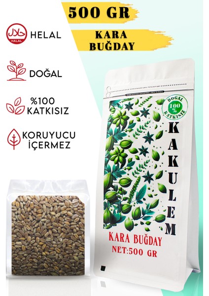 Sertifikalı Kara Buğday Tavuk Güvercin Kuş Yemi 500 gr