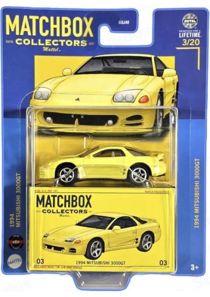 1994 Mitsubishi 3000GT Matchbox Koleksiyon Araçları Serisi GBJ48 6QJVRU777Q