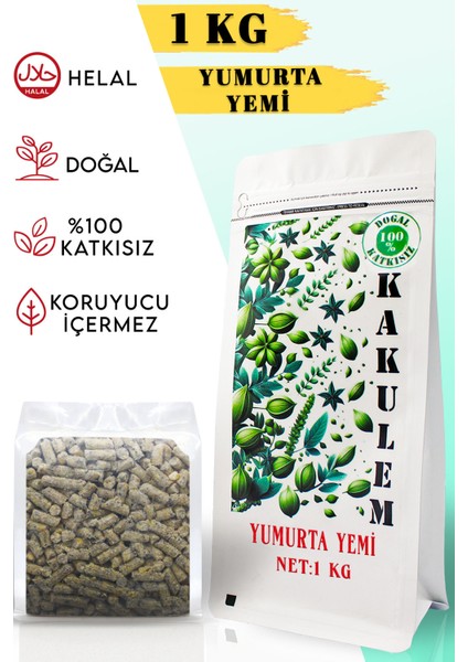 Sertifikalı Yumurta Verimini Arttıran Yumurta Yemi 1 kg