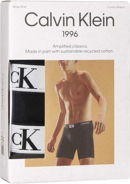 Calvın Kleın Erkek 3 Lü Boxer Nb3529A-Ub1