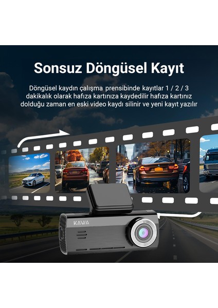 D8 2 Kameralı Ön / Arka 4K + 1080P Sony Starvis Sensörlü Türkçe Wi-Fi Gps'li Araç Kamerası modelleri