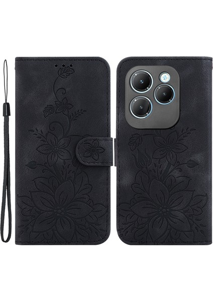 Infinix Hot 40/40 Pro Kart Yuvaları Pu Deri Cüzdan Telefon Kapağı (Yurt Dışından)
