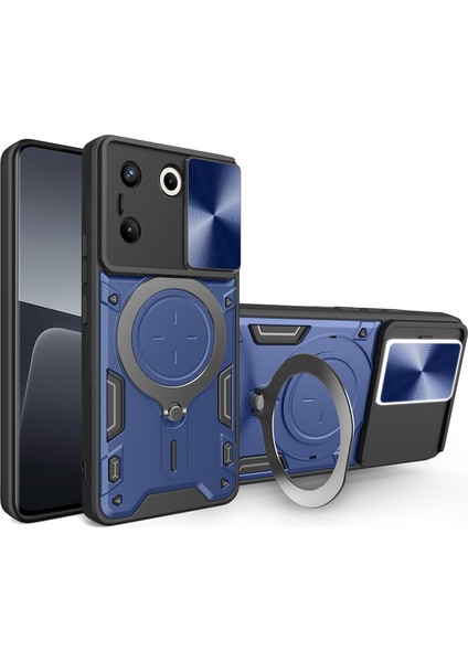 Tecno Camon 20 Pro 5g Döner Kickstand Tpu + Pc Telefon Kapağı Slayt Lens Koruması (Yurt Dışından)