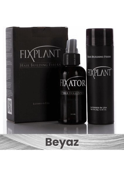 Fıxplant Saç Dolgunlaştırıcı Set Topik 28 Gr. + Sprey | Seyrek Saçlar Için Saç Tozu | Fixplant Saç Fiberi