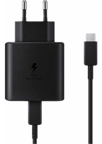 Süper Hızlı Şarj Cihazı Başlığı ve Kablo (45W) (Uyumlu) SAMSUNG-45W-ŞARJINT
