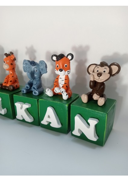 Hayvan Figürlü Çocuk Odası Isim Küpü (3ADET) fırsatları