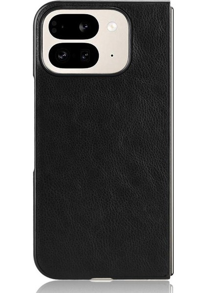 Google Pixel 9 Pro Fold Uyumluluk Anti Scratch Lychee Için Retro Kılıf (Yurt Dışından)