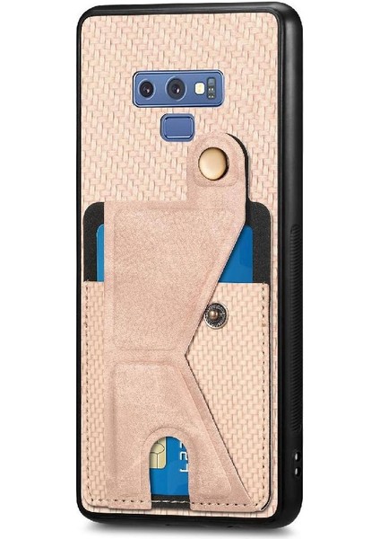 Samsung Galaxy Not 9 Için Kılıf Manyetik Tasarım Cardholder Standı Fonksiyonu (Yurt Dışından) modelleri