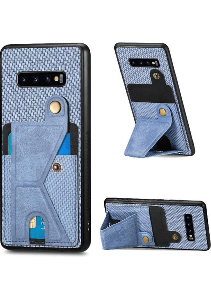 Samsung Galaxy S10 Artı Standı Fonksiyonu Manyetik Tasarım Braketi (Yurt Dışından)