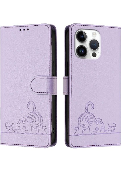 IPhone 13 Için Kılıf Pro Max Cüzdan Kapak Çevirin Kart Yuvası Tutucu Kickstand (Yurt Dışından)