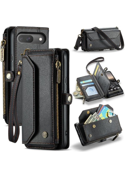 Kadınlar Için Crossbody Durumda Google Piksel 9 Cüzdan Durumda Fermuar Faturaları Yuvası (Yurt Dışından) fiyatları